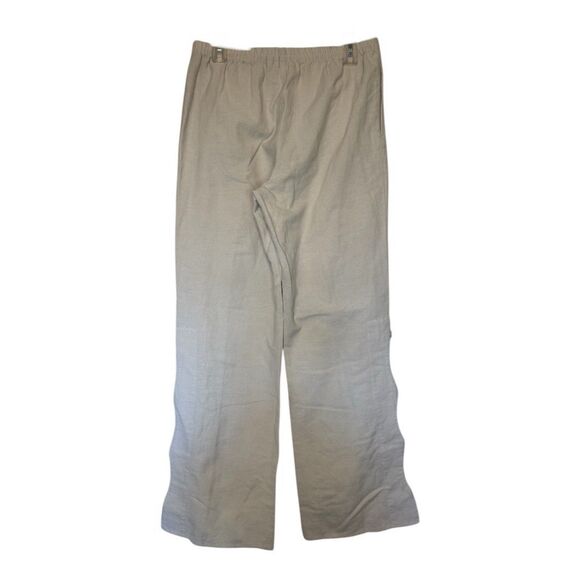 SOFT SURROUNDINGS womens size medium M 100% cotton gauzy button leg casual pants - Picture 8 of 8